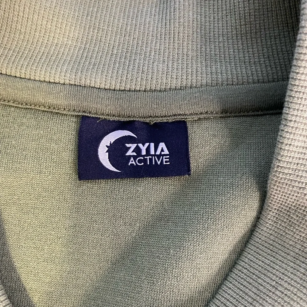 ZYIA Green Bomber Jacket with Fitted Silhouette